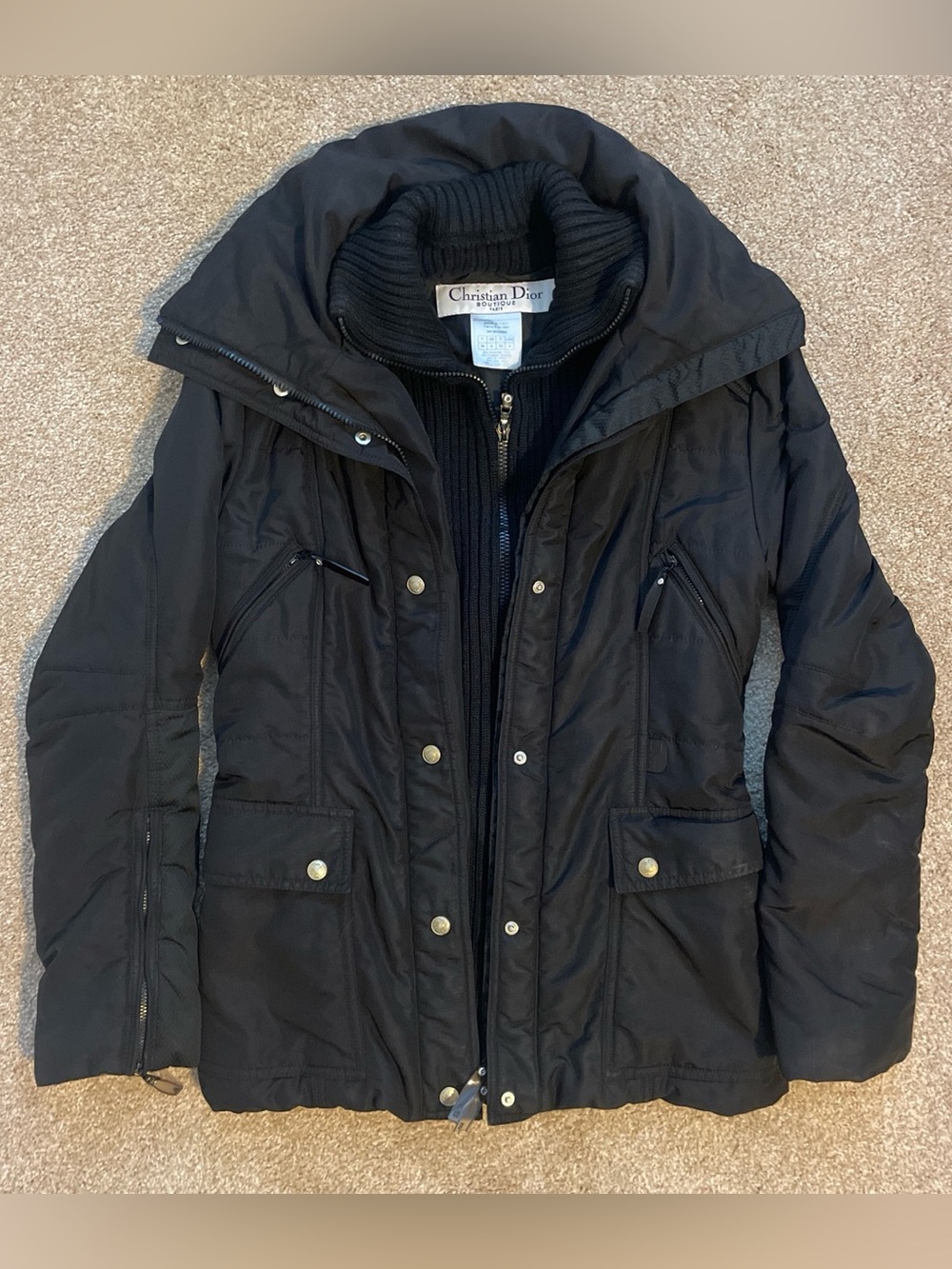 Christian Dior Black Winter Jacket